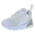 thumbnail image 5 of Nike Air Max 270 Baby/Toddler Shoe Color: White/Metallic Silver/White Size: 9C, 5 of 5
