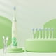 thumbnail image 4 of Cepillo de dientes eléctrico sónico para niños, colorido, con dibujos animados, recargable por USB, suave, automático, resistente al agua, con cabezal de repuesto de 6/8", 4 of 5
