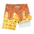thumbnail image 5 of Gubotare Youth Boy Swim Trunks Ice Cream Boy Swim Trunks Waffle Or Cone Quick Dry Bathing Suit Swimsuit,Toddler Beach Board Shorts Summer Swimwear (Orange,Size 13-14 Years), 5 of 7