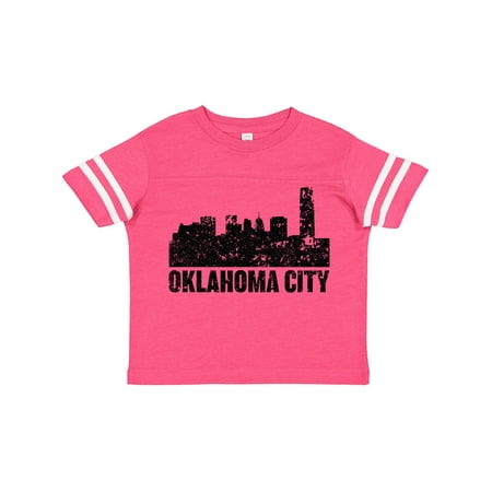 

Inktastic Oklahoma City Skyline Grunge Gift Toddler Boy or Toddler Girl T-Shirt