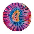 thumbnail image 4 of Sheronv Tie Dye Colors Psychedelic Art Round Table Cover Stain Resistant Washable Indoor Outdoor Kitchen Dining Wedding Parties Tablecloth 100% Polyester Fiber 54"-58, 4 of 8