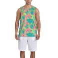 thumbnail image 7 of Wukai Colorful Palm Leaves Men’s Basketball JerseyLarge, 7 of 7