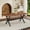 Walnut+black + MDF+Metal, variant on Modern 71" Wood Dining Table, Light Wood Grain MDF Top with X-Shaped Metal Legs, Seats 6-8 People, for Kitchen & Dining Room