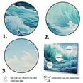 thumbnail image 3 of Designart "Antartica Frozen Ocean flow I" Winter Landscape Floater Framed Canvas Art Print, 3 of 7