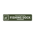 thumbnail image 2 of Fishing Dock Arrow Novelty Sign, Metal Wall Decor - 4x18 inches, 2 of 4