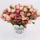 20 Roses de Tête Bundle Maison Salon Décoration de Mariage Fleurs Soie Fleur Artificielle – image 2 sur 8
