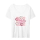 thumbnail image 1 of Camisetas para mujer, ropa de calle, Camiseta básica, camisetas de manga corta de verano, ropa sencilla de moda, camiseta femenina para el trabajo, desplazamientos en la calle Blanco Yinane Camiseta para mujer, 1 of 8