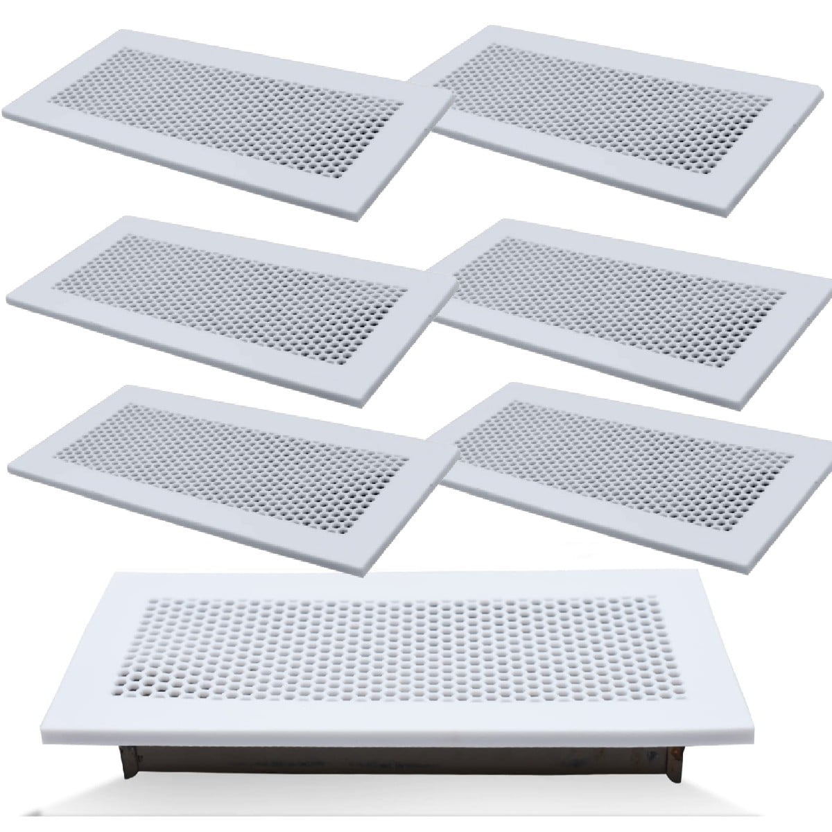 TRIANU 6 Pack Silicone Vent Cover, 4"x10" Floor Vents Cover Decoration