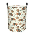 thumbnail image 1 of Balery Colorful Armadillos1 Cesta de ropa redonda con asas, impermeable, independiente, para ropa, juguetes, dormitorio y familia-Medium, 1 of 6