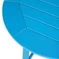 thumbnail image 6 of Costaelm Paradise Outdoor HDPE 35" Round Counter Height Patio Bar Table, Pacific Blue, 6 of 9