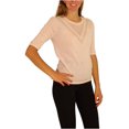 thumbnail image 3 of maison Jules Womens Intarsia Pullover Sweater, Pink, X-Large, 3 of 4
