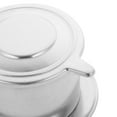 thumbnail image 3 of HEANUJJ Silver Vietnamese Coffee Maker with Stainless Steel Filter for Home Office Brewing, 3 of 8
