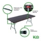 thumbnail image 4 of Mesa Plegable Portatil 180cm Portafolio Tipo Rattan Plastico cafe, 4 of 7