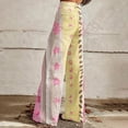 thumbnail image 6 of kaondbfi Women's Style Wide Leg Pants Women's Casual Pants Printed Pants Summer Casual Pants for Women, 6 of 9