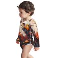 thumbnail image 3 of Xecao Colorful Abstract Eagle Print Baby unisex-baby Cotton Long-sleeve Bodysuits-3 Months, 3 of 6