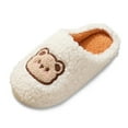 thumbnail image 2 of WOYY Women's Fuzzy Slippers Winter Warm Graphic Slippers Casual Non Indoor Shoes, 2 of 8
