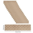 thumbnail image 6 of PPgejGEK 15-Piece Non-Slip Carpet Stair Treads Large Size with Reusable Adhesive Diamond Embossed Indoor Runner for Kids Elders and Pets Easy to Clean, 6 of 9