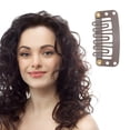 thumbnail image 5 of Unique Bargains 20 Pcs U Shape Snap Wig Clips for Hair Extension Brown, 5 of 5