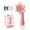 Pink, variant on Sunflower Automatic Bubble Machine Electric Flower Blower with 80ml Solution and LED Lights 13Inch Green