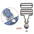 thumbnail image 3 of GUOOL 12Set Fasteners Clip Buckles Suspenders Buckles with Slider 32mm, 3 of 9