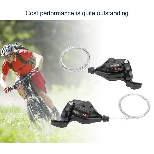 Hurrise 1 Pair Triple 3x7 8 9 Speed Bicycle Gear Shift Derailleur Left Right Shifter bike Derailleur Bike Speed Shifter Black 3 7speed