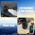 thumbnail image 4 of Portable Waist Fan,10000mAh Rechargeable Clip On Fan with 5 Speed&Flashlight,Wearable Belt Fan for Camping Travel, 4 of 6