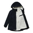 thumbnail image 5 of Usmixi 2023 Parka Jacket for Women Overcoats for Women Outdoor Warm Thickened Fleece Lined Trench Coats Casual Solid Plus Size Drawstring Hooded Plush Outerwear Winter Parka Jacket, 5 of 5