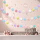 thumbnail image 5 of Guirnalda de fieltro de 6 m para decoración de Pascua, 60 bolas de pelo de color macarrón de alta elasticidad, con aguja e hilo para decoración de interiores., 5 of 5