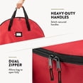 thumbnail image 5 of 2 Pack Oxford Christmas Wreath Storage Container 36 Inch - Wreath Bag for Artificial Wreaths Box - Waterproof Fabric, Dual Zippered Wreaths Storage Bag With Strong Durable Handles - Red, 5 of 8
