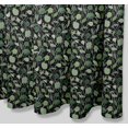 thumbnail image 5 of S4Sassy Black Cabbage Leaves Waterproof Bathroom Shower Curtain With Roller Rings Hook-60 x 70 Inch, 5 of 6