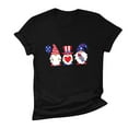 thumbnail image 3 of OAVQHLG3B 4th of July Outfits for Women American Flag T Shirt O-Neck Print Tops T-shirt Short Sleeve Casual Blouse, 3 of 6