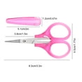 thumbnail image 3 of 3Pack Stainless Steel Scissors, Comfortable Plastic Handle Sharp Smooth Cutting Design, Stationery Shear, Trimming Tool for s’chool Office Home Diy Craft Daily Cutting Use, 3 of 8