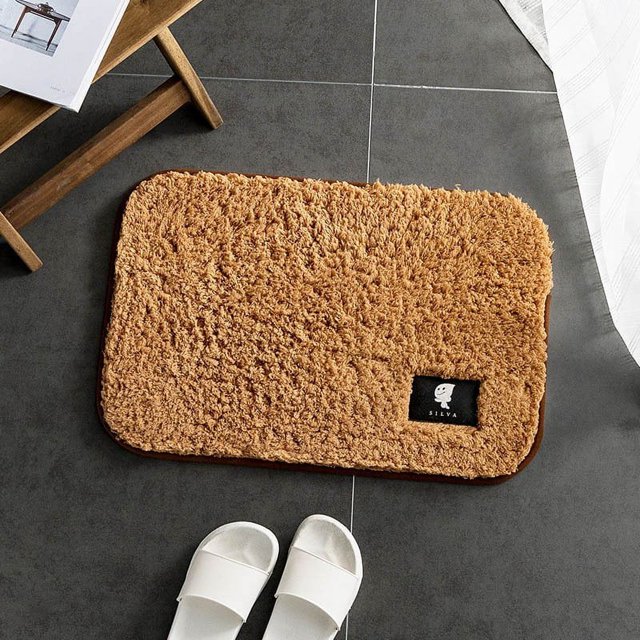 Bathroom Rugs Slip-Resistant Extra Absorbent Soft and Fluffy Thick Washable Bath Mat Non Slip Microfiber Shag Floor Mat Dry Fast Waterproof Bath Mat