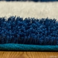 thumbnail image 6 of Allstar Blue Shaggy Area Rug with 3D Spiral Design. Contemporary Formal Casual Hand Tufted (7' 6" x 10' 5"), 6 of 7