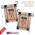 Breeze Decor - Patriotic Flowers Americana - Everyday Patriotic Impressions Decorative Vertical House Flag 28 x 40 Printed In USA
