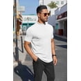 thumbnail image 3 of COOFANDY Mens Mock Neck Shirts Casual Short Sleeve Basic T-Shirts Regular Fit Pullover Tees, 3 of 10