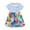 ZA Light Blue, variant on Girls Dress Toddler Kids Girls Summer Short Sleeve Casual Dress with Polka Dot Prints and Animal Embroidery Baby Girl Dress Pink 2 Years-3 Years