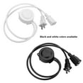 thumbnail image 6 of KAYYELAMP Set of Two White Motion Sensor Parts Extension Cord Light Sensor Sensitivity Time Adjustable Plug in Socket Type Auto Detect Switch Lights Waterproof IP54 Timer Switch, 6 of 7