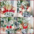 thumbnail image 2 of 2 piezas/juego de pinzas para el pelo con orejas de alce de Navidad Kawaii para mujer y niña, horquillas para el pelo de Papá Noel y muñeco de nieve, pasadores para fiesta de Navidad para niños, tocad, 2 of 5