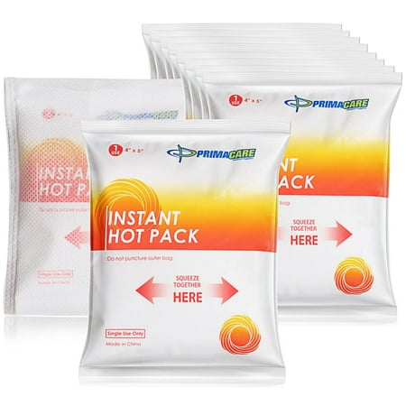 Primacare PHP-45 Instant Hot pack With Cover, 4" X 5", 24 Count