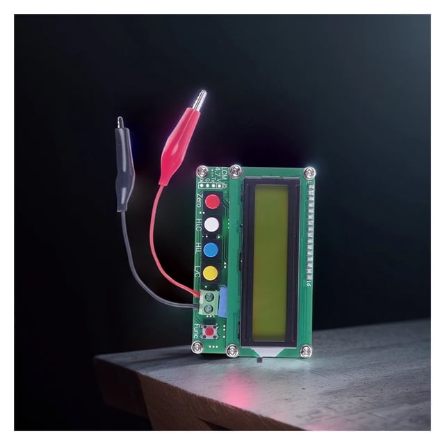 LC100-A Digital Inductance Capacitance Meter - High Precision, Mini USB, with Cable for L/C Testing ,Easy to Use