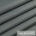 thumbnail image 5 of Yesfashion Cafe Curtains with Valance, Waffle Weave Kitchen Tier Curtains and Valance Set Bathroom Window Curtains Short Cafe Curtains, 5 of 7