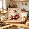 thumbnail image 6 of DIY Christmas Santa Claus Pearl Painting Kit, Full Drill Bead Art Craft, 7.87 x 7.87 Inch Handmade Christmas Wall Decor for Adults, Beginners, Holiday Home Decoration, 6 of 6