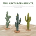 thumbnail image 3 of SHINYPASING 3Pcs Cactus Statue Home Simulated Cactus Ornament PVC Office Decoration Sand Table, 3 of 6