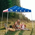 thumbnail image 3 of EAGLE PEAK 10x10 Slant Leg Pop Up Canopy Tent Easy One Person Setup Instant Outdoor Beach Canopy Folding Portable Sports Shelter 10x10 Base 8x8 Top(American Flag), 3 of 10