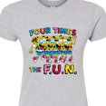 thumbnail image 3 of SpongeBob SquarePants - Four Times The Fun - Juniors Fitted Graphic T-Shirt, 3 of 6