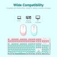 thumbnail image 7 of T-WOLF Keyboard suit,HUIOP Wide Compatibility Pink Combo Round Keycap Mouse Combo Mute Wide Compatibility Round Keycap Mute TF770 QISUO, 7 of 7