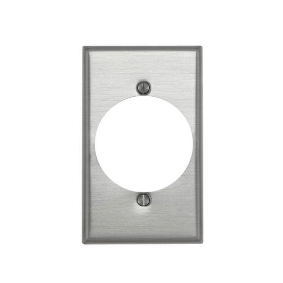 WALLPLATE RECEPT 1G ALUM (Pack of 1)