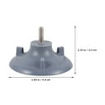 thumbnail image 2 of UPOUART Shower Stool Leg Pads Grey Rubber Slip Resistance for Disabled Individuals 2Pcs, 2 of 8