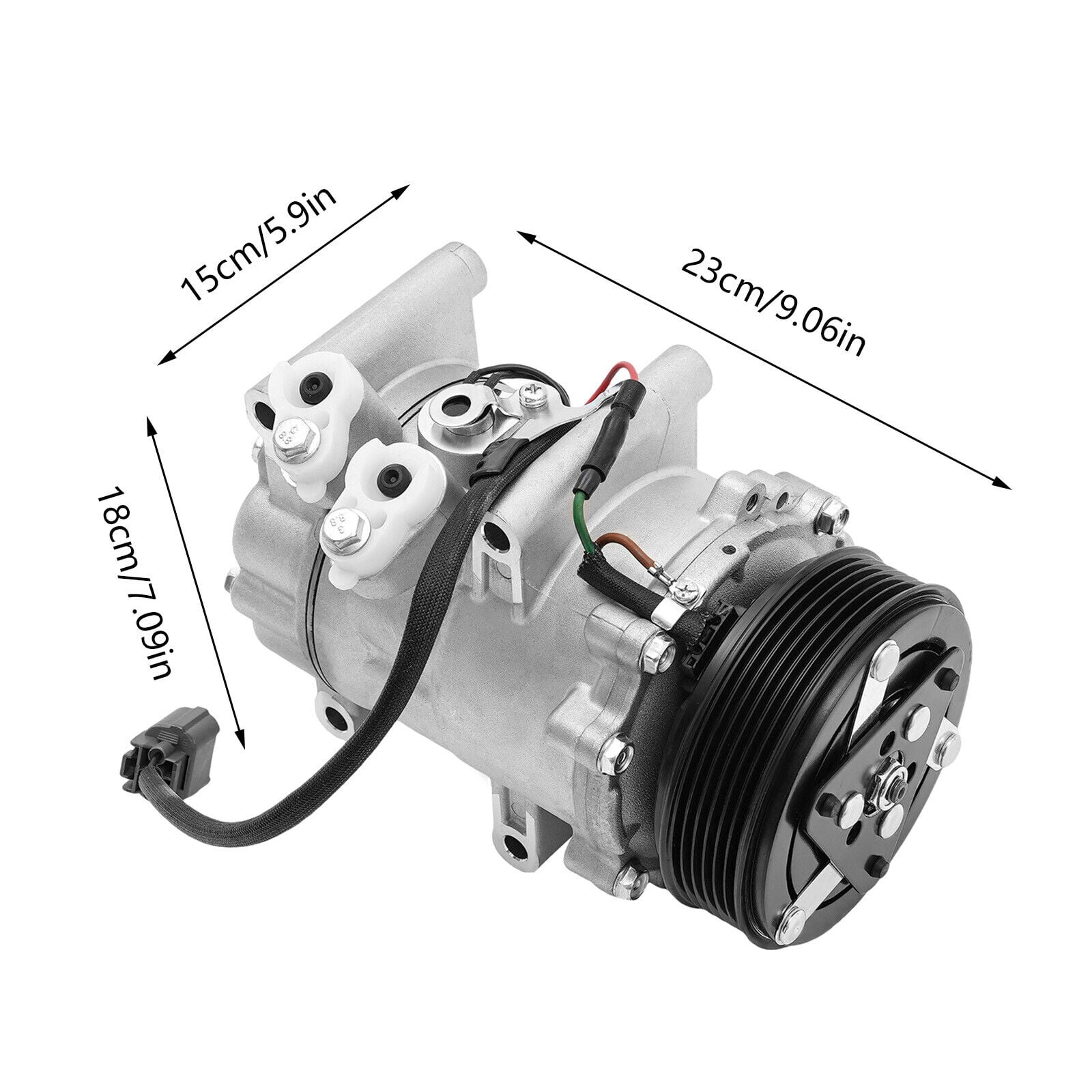 125W A/C Compressor Fits 2002-2005 Honda Civic 1.7L L4 AC Air Conditioning Compressor for Cars, SUVs